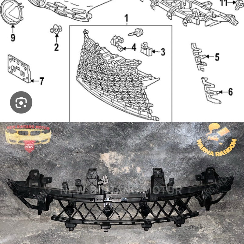 Upper grill lexus RX 350 2023 2024 original