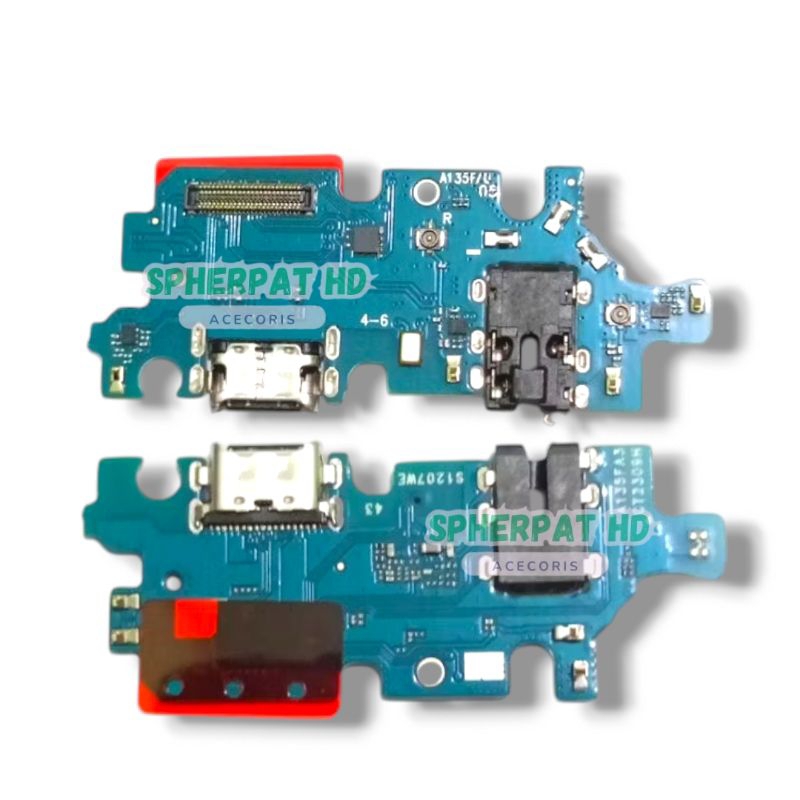 papan cas Samsung galaxy A13 (4G) A135F pcb konektor charger board mic ORIGINAL CT IC