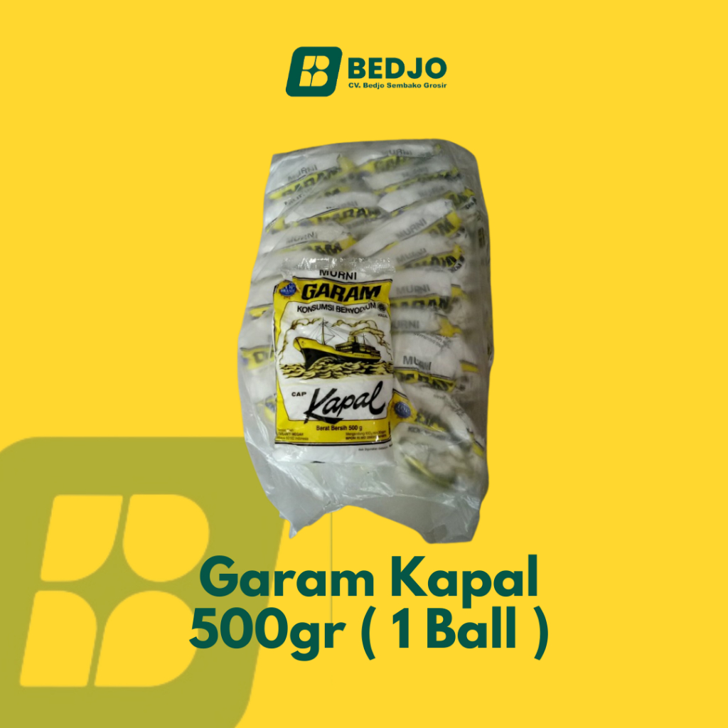 

Garam Cap Kapal 500g 1 ball isi 20 bungkus