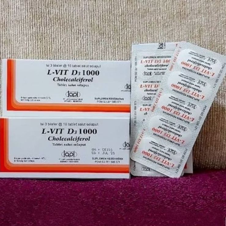 L+VIT D3 1000 STRIP 10 TABLET
