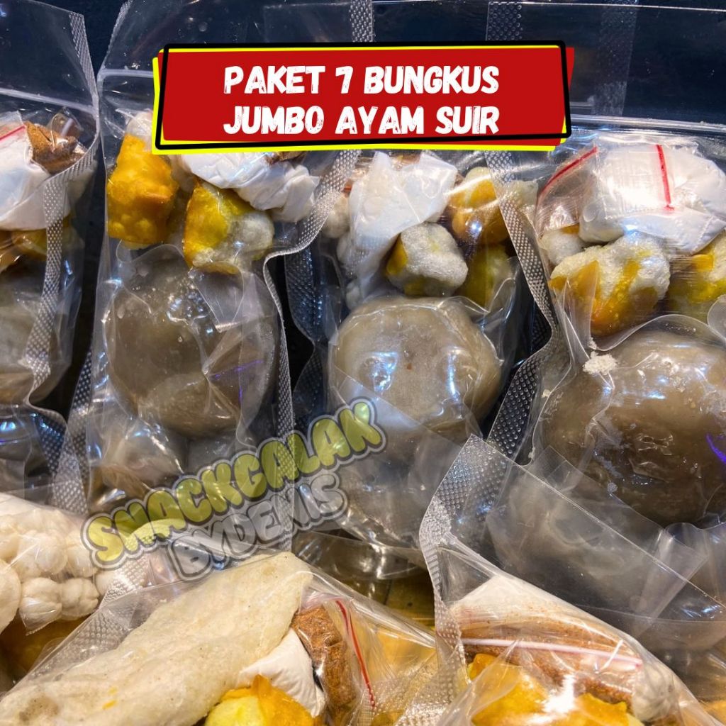 

Paket 7 Bungkus Baso Aci ayamSuir Pedas/Baso aci Murah / Baso Aci Pedas Nampol HomeMade Khas Bandung Food