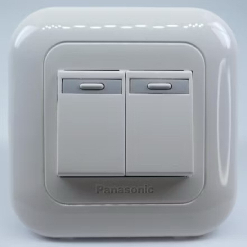 PANASONIC Saklar sakelar seri double 2 tombol lampu IB panasonic tanam