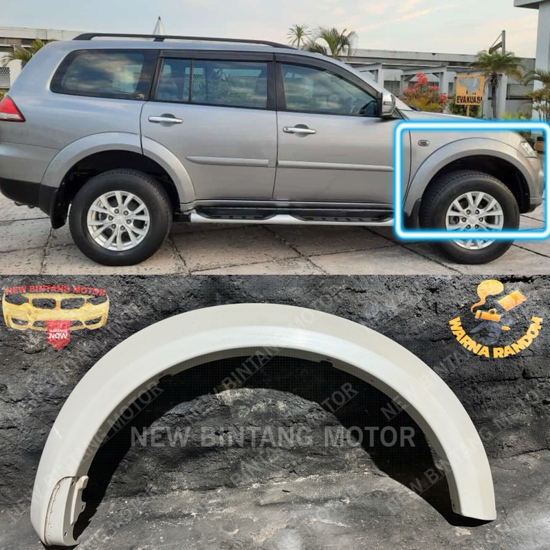 Over fender depan kanan mitsubishi pajero sport 2010 2014 original