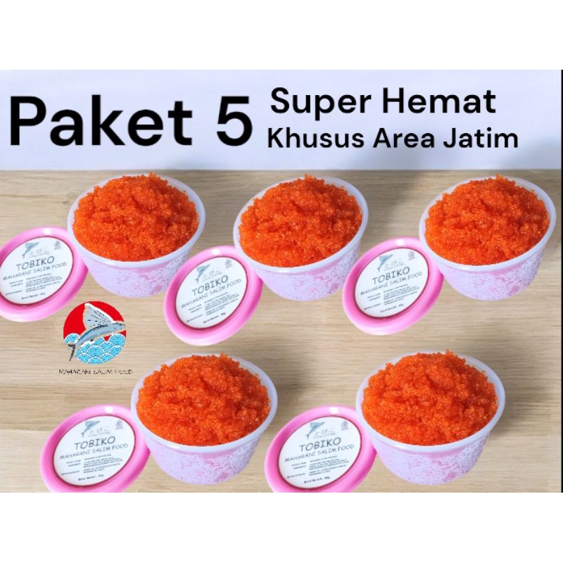 

Tobiko orange / Telur ikan terbang ( paket isi 5 )