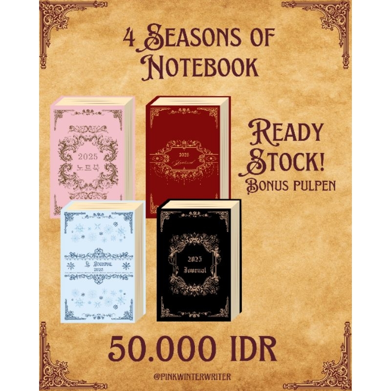 

Notebook 4 Seasons (ready stock)