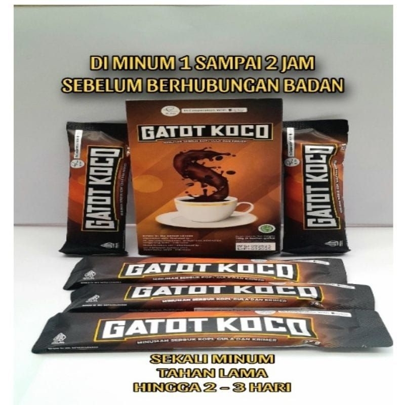 

KOPI GATOT KOCO COFFE HERBAL KOPI $T4M1N4 UNTUK PR14 DEW4$4 KU4T DAN T4H4N L4M4 1 BOX ISI 5 SACHET ASLI ORIGINAL BPOM sedia NAMOBEX OBAT HERBAL WASIR AMBEIEN