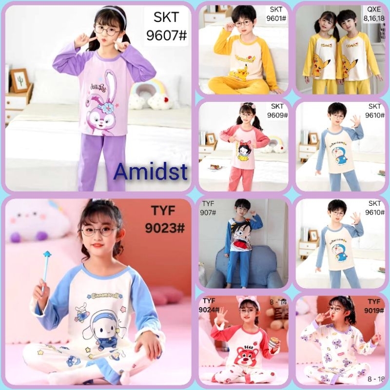 Baju Tidur Anak Perempuan Laki Laki Piyama Anak Lucu Setelan Tidur Anak Stella Lotso