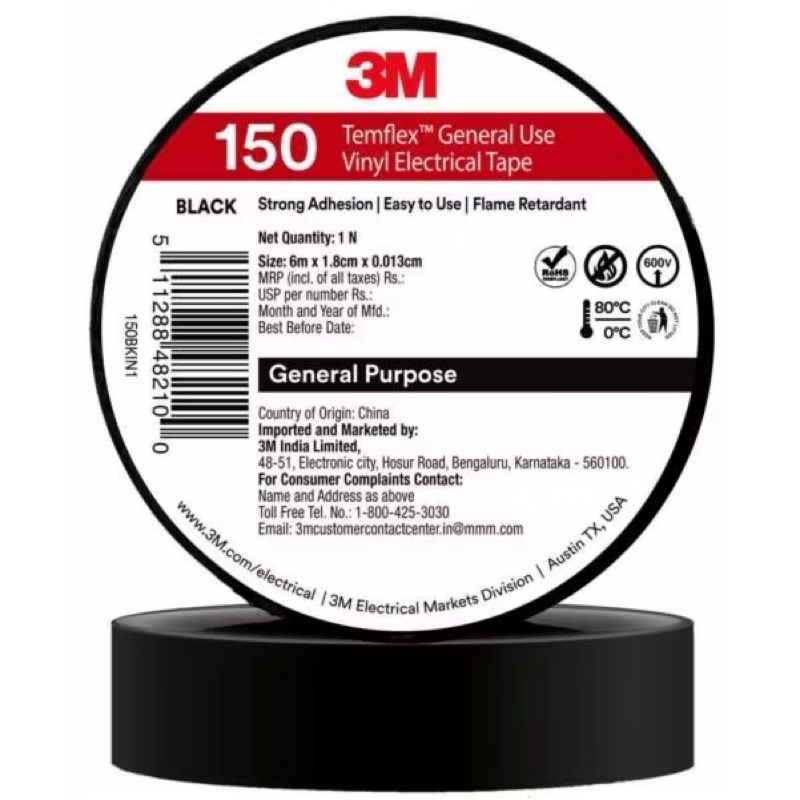 Isolasi 3M 150 Temflex Isolasi listrik/kabel