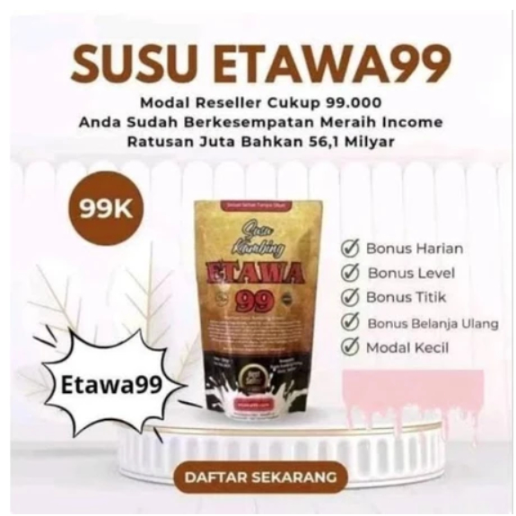 

Susu Kambing Etawa99 (Susu Bubuk + Gula Aren)
