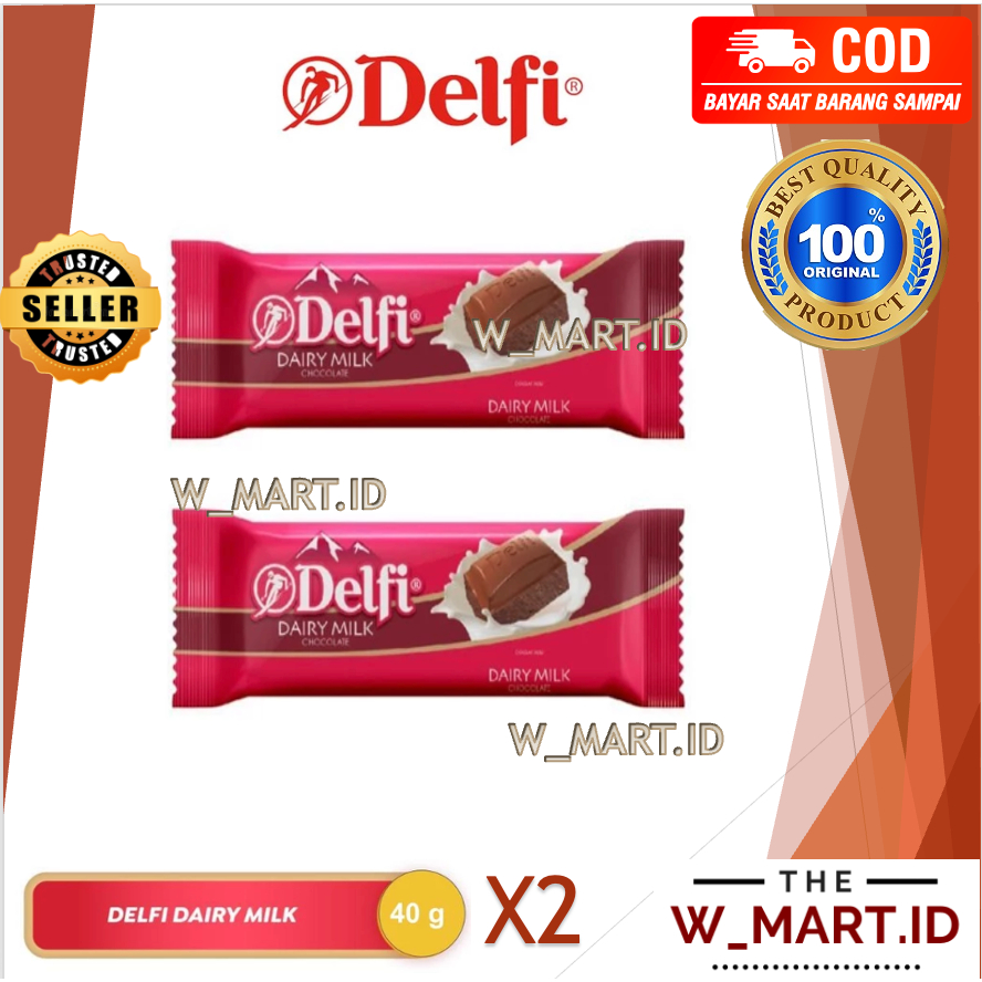 

DELFI COKELAT COKLAT DAIRY MILK CHOCOLATE 40 GR ISI 2 VALENTINE HAMPERS