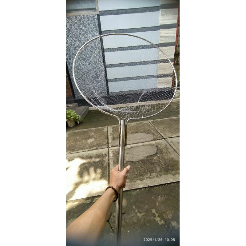 Jaring Seser Ikan Jumbo Bahan Senar Rangka Stainless Satu set tinggal pakai