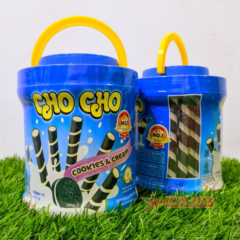 

Cho Cho Cookies & Cream Wafer Roll Toples 500g