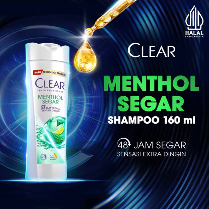 CLEAR SHAMPOO MENTHOL 160ML (BUY 2 free Clear Shampoo Menthol 70ml)