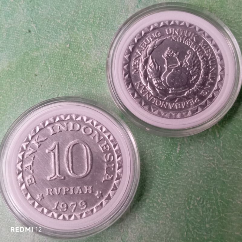 uang koin 10 rupiah tabanas tahun 1979 ASLI