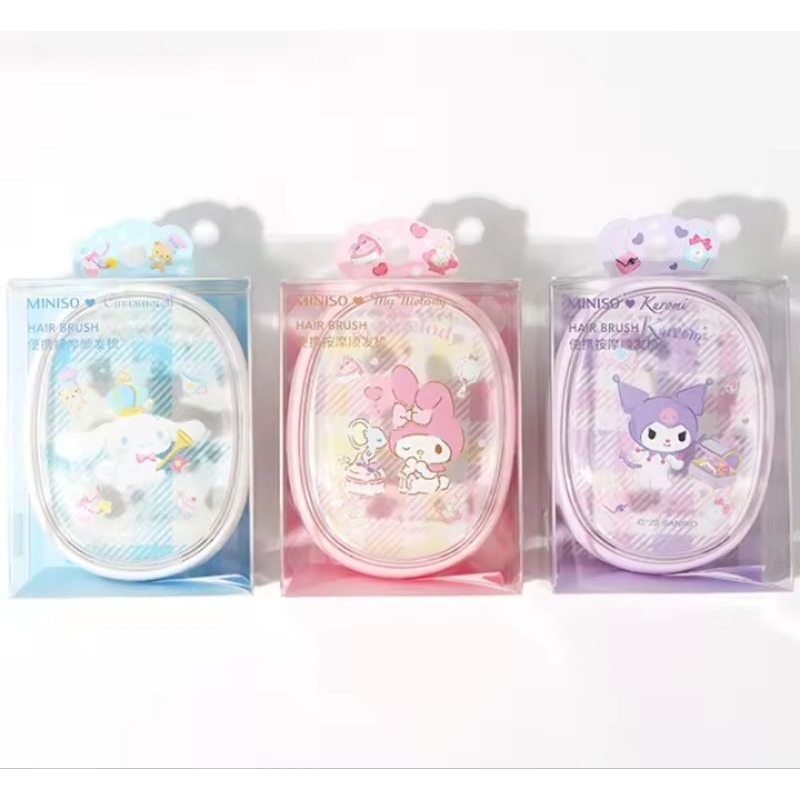 Miniso Sanrio Characters Detangling Massage Brush Sisir Pijat
