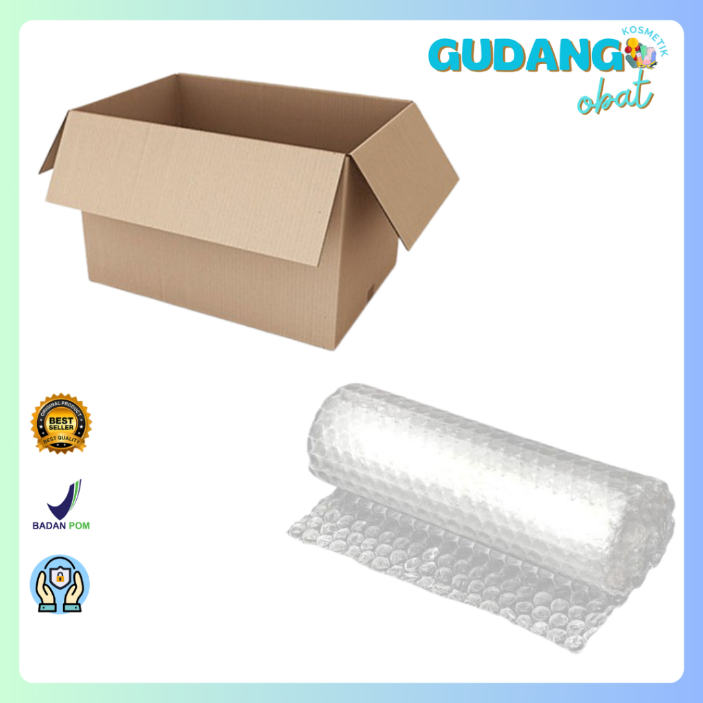 

BUBBLE WRAP KARDUS WAJIB DIBELI PLASTIK BUBBLE Untuk Packing Lebih Aman Khusus Produk Gudang Obat