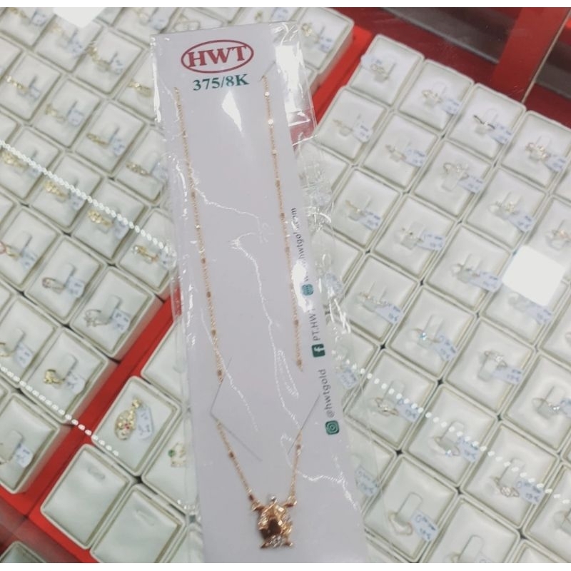 Kalung Emas Liontin kura kura kadar 375