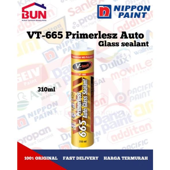 SEALANT KACA MOBIL - LEM KACA MOBIL/ Sealant Bamper Mobil Kuat /VT-665 Primerless Auto Glass Sealant