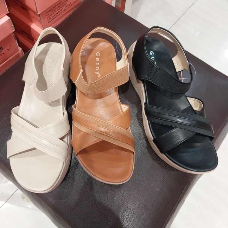 sepatu sandal wanita flat sol 2cm Genny new arrival