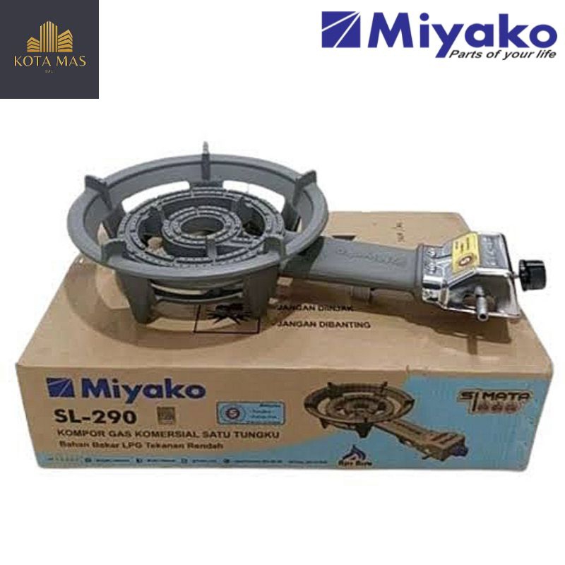 Kompor Api Seribu Miyako SL290 Gas Stove Api Matahari Besar 1 Tungku Komersil Besi Cor Low Pressure