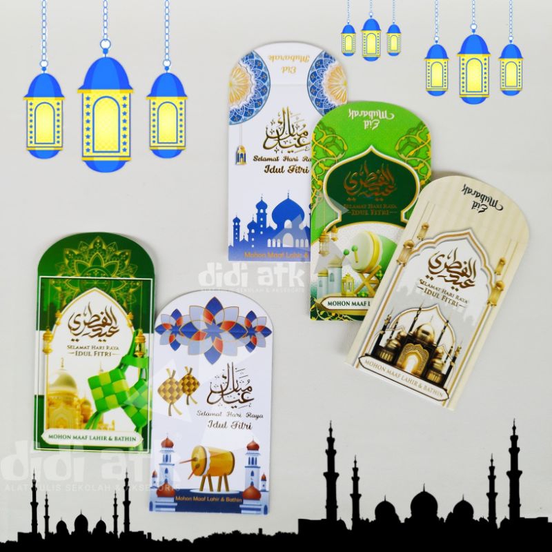 

Angpau Lebaran Premium Embos Gambar Mesjid uk Medium Amplop Idul Fitri 1 Pak Isi 25 Lembar