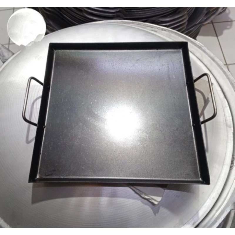 Wajan Penggorengan Roti Bakar Burger • Wajan Besi Datar Plat