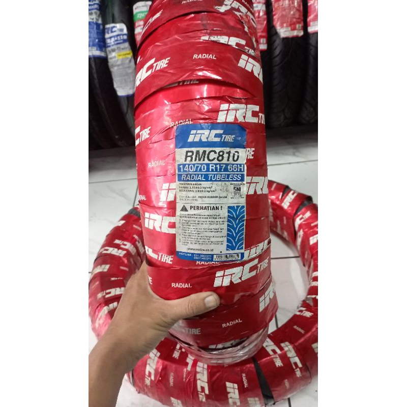 Promo cuci gudang Ban IRC RMC 810  120/60 140/70 150/60 190/50-R17 66H.  Asli Jepang