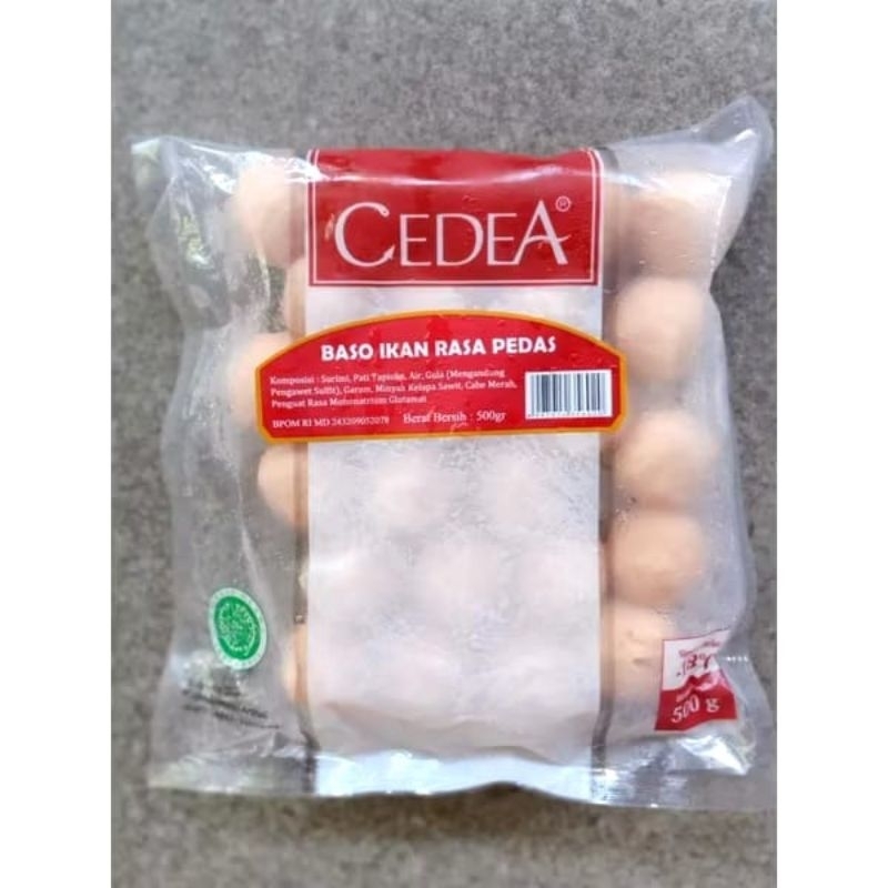 

Bakso ikan rasa pedas 500gr by Cedea