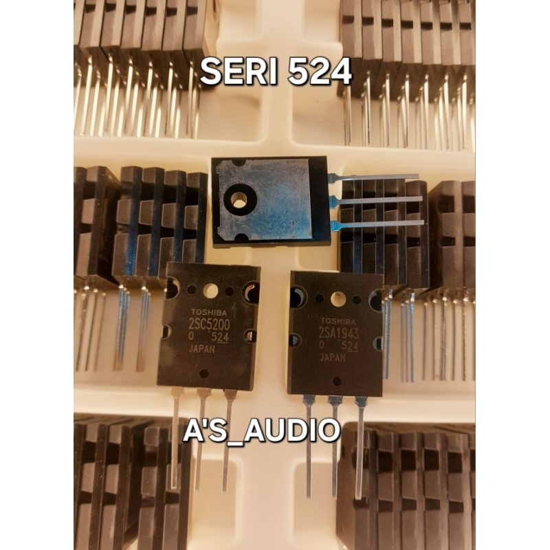 TRANSISTOR TOSHIBA SERI 524 A1943 C5200 TR KODE 524 FREE ISOLATOR 1SET