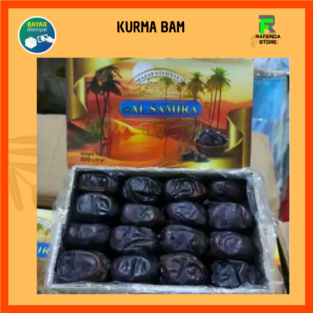 

Kurma Bam Fresh Dates Al Samira 500 gr / Kurma Anggur / Kurma Madu