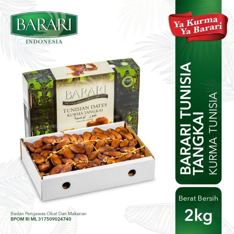 

KURMA TANGKAI TUNISIA BARARI PREMIUM DEGLET NOUR 2KG