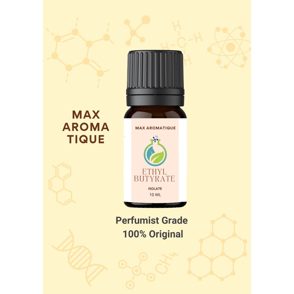 Max Aromatique Ethyl Butyrate Isolate - 100% Murni Tanpa Campuran Ethyl Butanoate - 10 ml