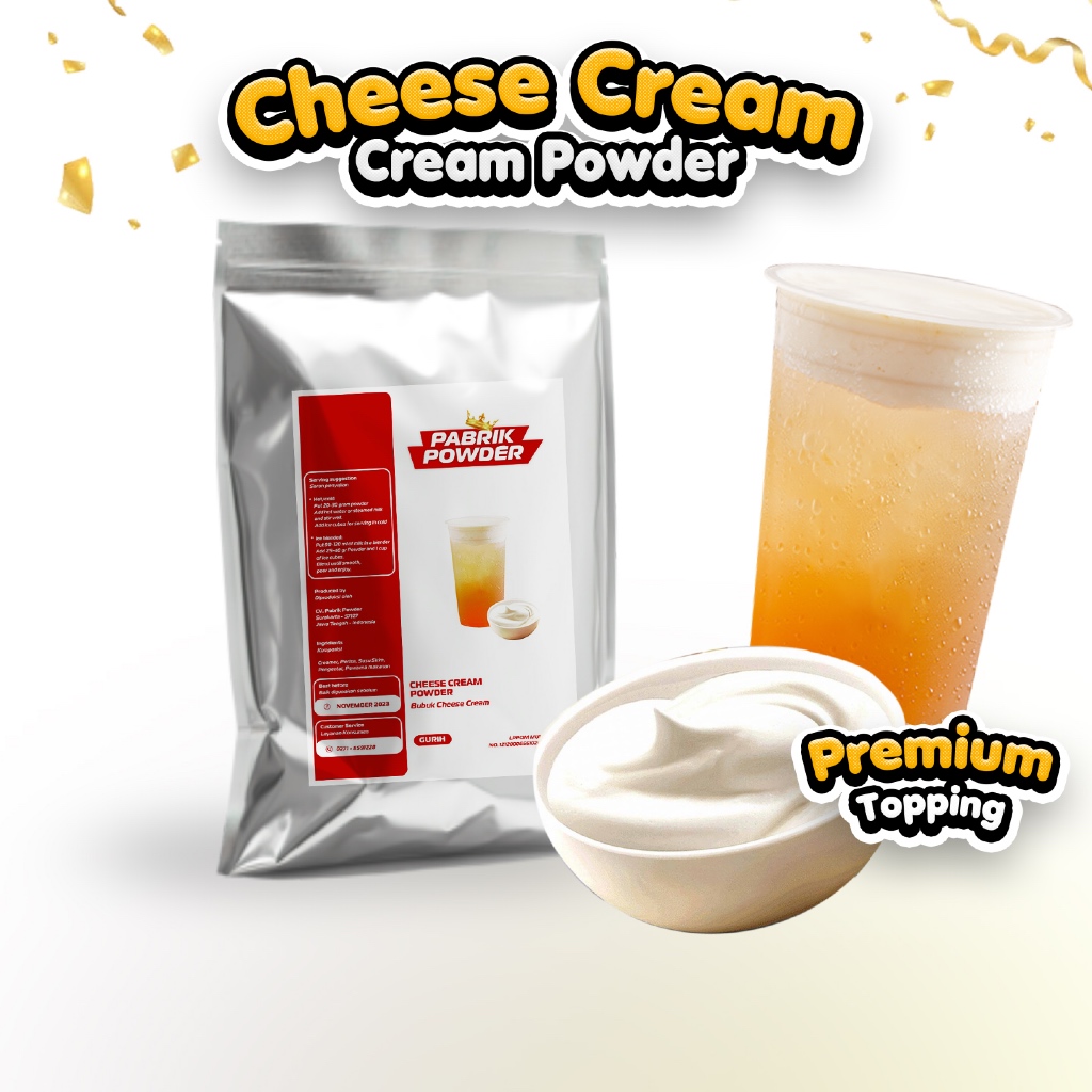 

Powder Cheese Cream Foam , Bubuk Krim Keju, Topping Minuman