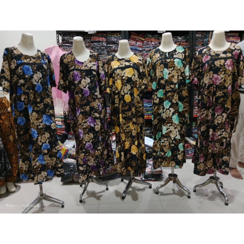 DASTER SABRINA | DRESS CREAM ROSE STONE | TERSEDIA 5 WARNA [ BLUE , LAVENDER , LIME , MINT , MAUVE ]