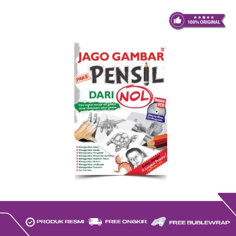 

Buku Jago Gambar Pake Pensil Dari Nol (Plus CD)