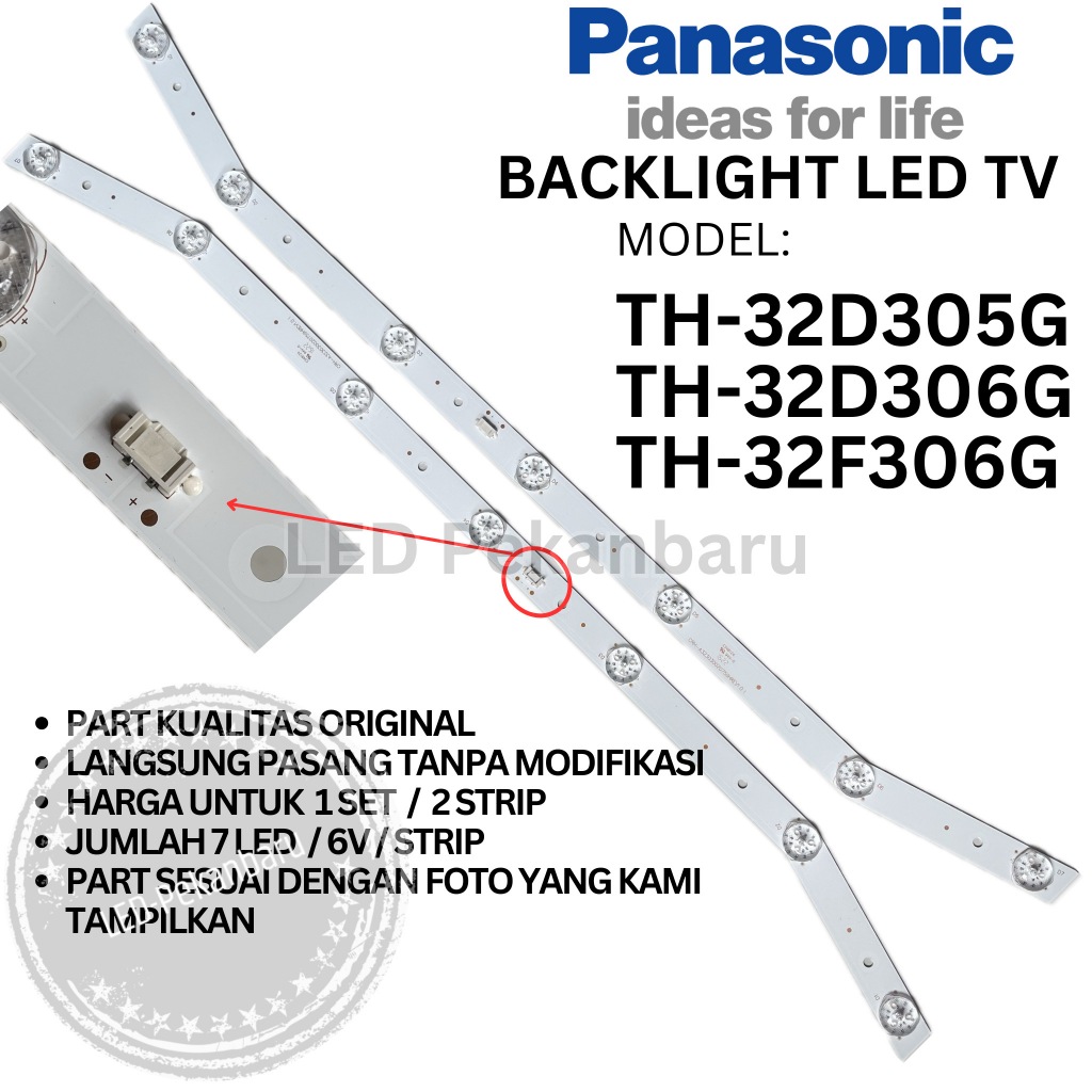 BACKLIGHT LED TV PANASONIC TH 32D305G 32D305 TH32D305G TH32D305 BL 7K