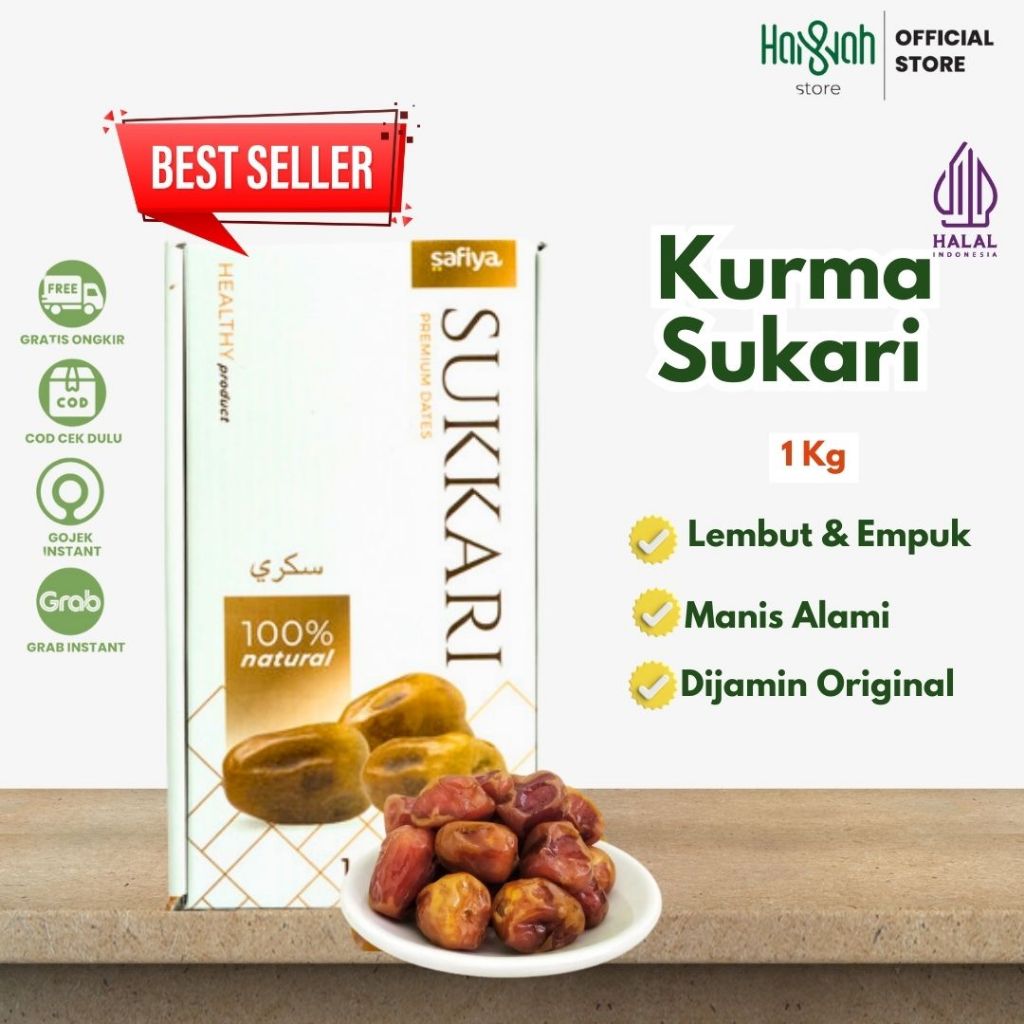 

Kurma Sukari Safiya - Kurma Raja 1 kg Basah Lembut Murah