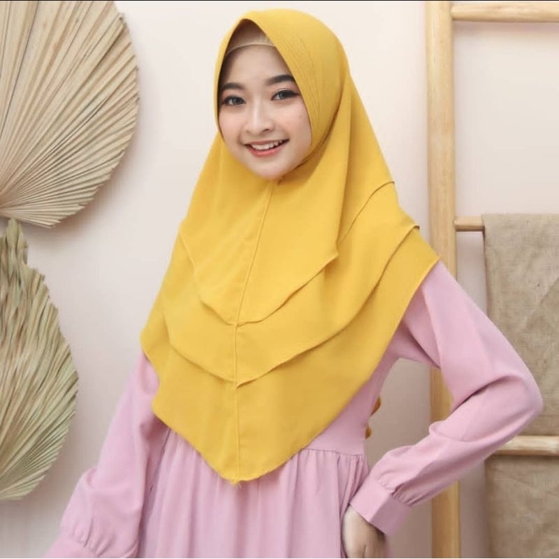 Nara Hijab - Khimar standar 3 layer ceruty babydoll
