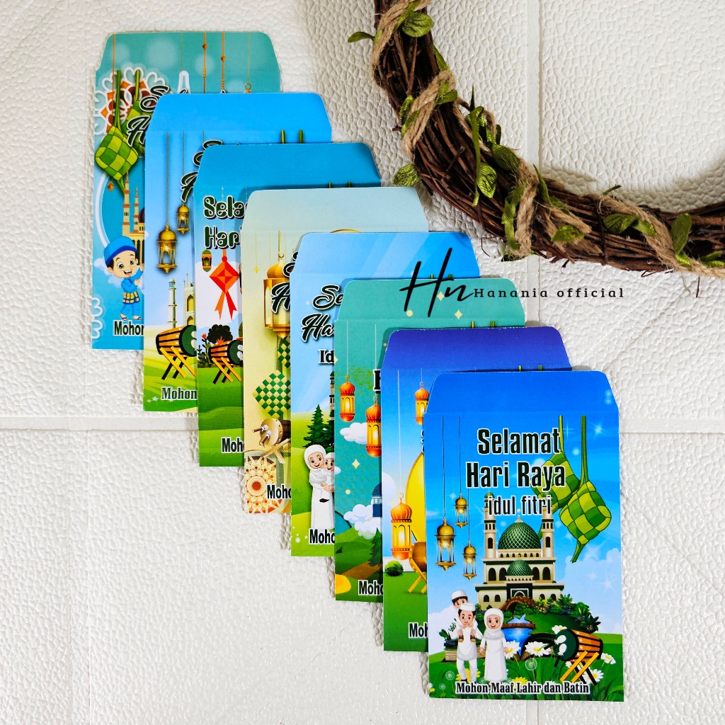 

100 AMPLOP / ANGPAU LEBARAN KARAKTER SERI J UKURAN MEDIUM AMPLOP KARAKTER IDUL FITRI TERBARU