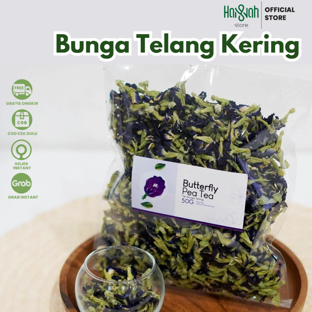 

Bunga Telang 10 gr Organik | Teh Bunga Telang Kering Organik 100%
