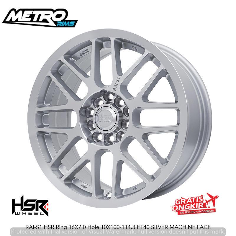 VELG RAIS1 HSR R16X7 5X100 ET40 pelek racing akar mobil sienta, corolla altis, xenia, avanza ring 16