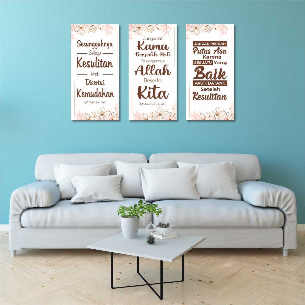 Hiasan dinding motivasi islami,walldecor dinding motivasi islami