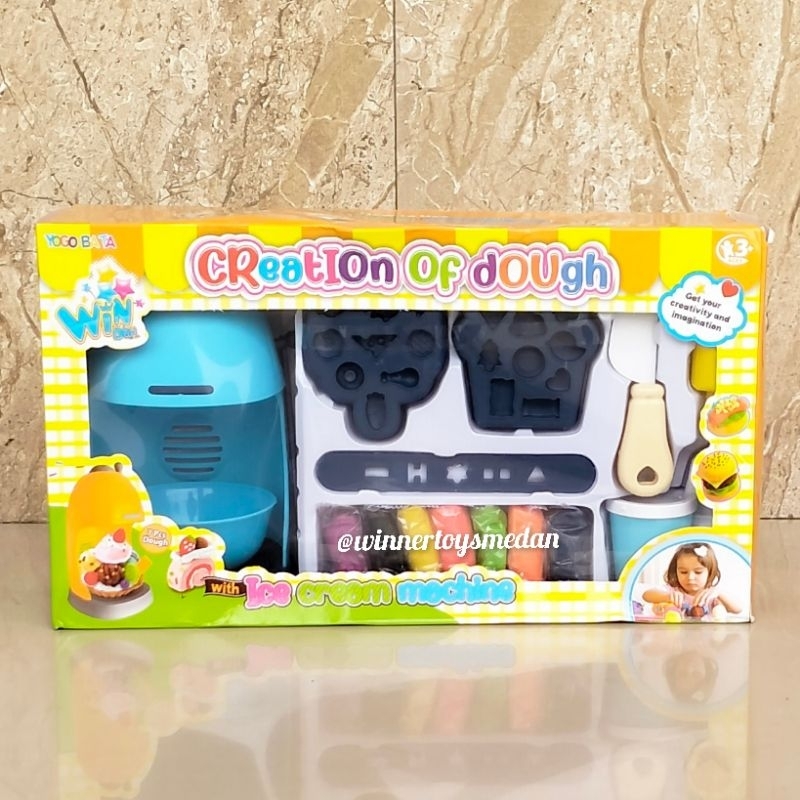 Mainan Clay Dough Ice Cream Machine / Mainan Clay Mesin Es Krim YM 40