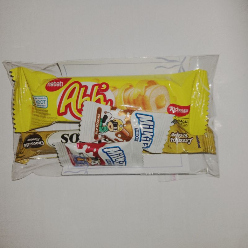 

mini gift snack murah bisa costum ucapan/nama lucu