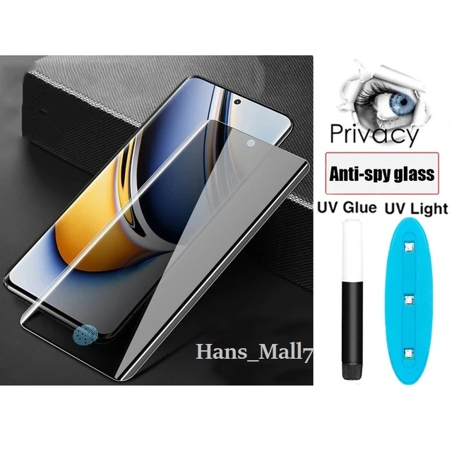 Hans - UV Anti SPY PRIVACY CURVED INFINIX S25 Ultra S24+ S23 Plus+ Tempered Kaca Glossy/Anti Gores O