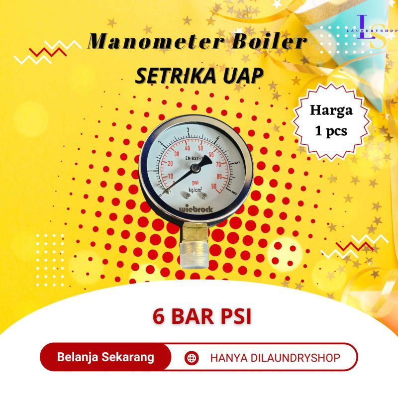 Terbaru Manometer Boiler Setrika Uap Laundry