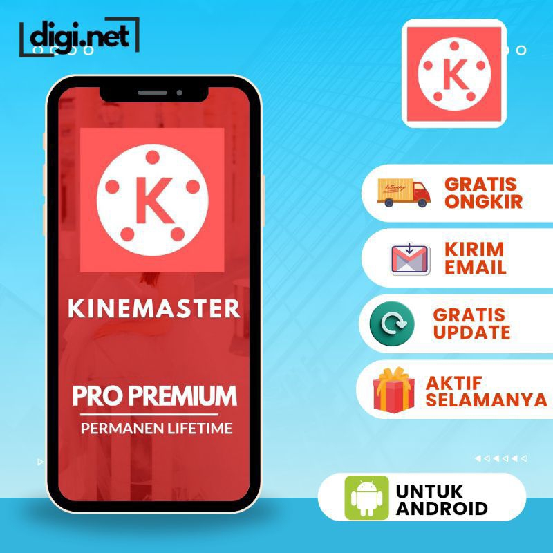 KINEMASTER PRO PREMIUM LIFETIME - TANPA WATERMARK