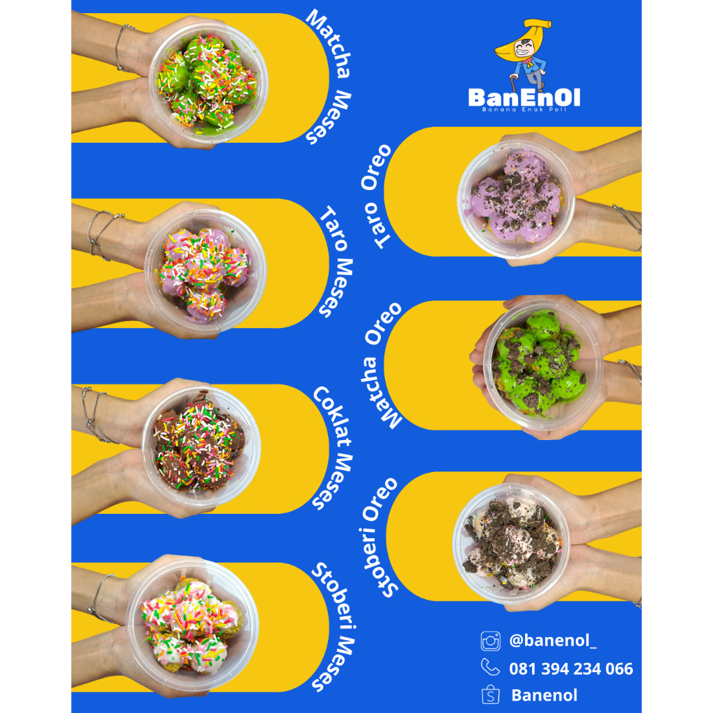 

kue goreng isi pisang banana enak poll