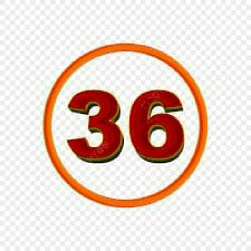 

sticker angka 36
