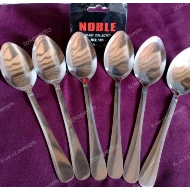sendok makan noble tebal stainles 6 pcs sendok makan noble tebal stai
